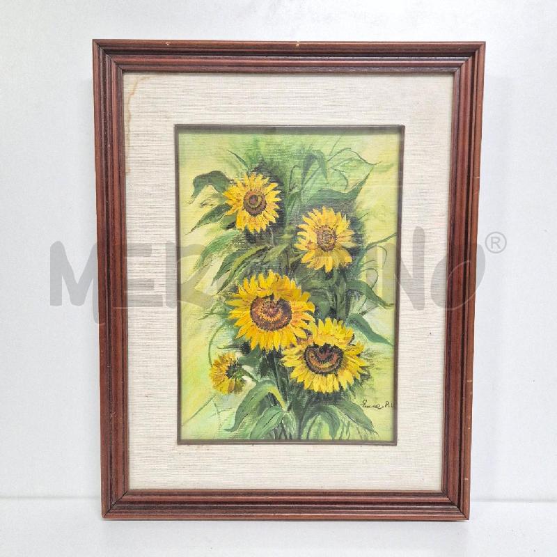 QUADRO OLIO SU TELA GIRASOLI | Mercatino dell'Usato Cervia 1