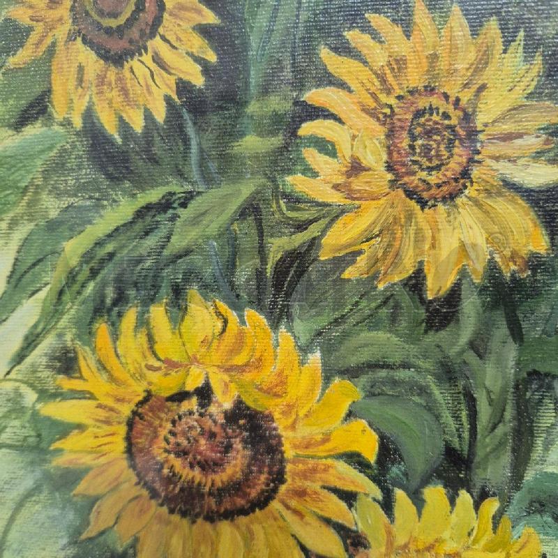 QUADRO OLIO SU TELA GIRASOLI | Mercatino dell'Usato Cervia 2