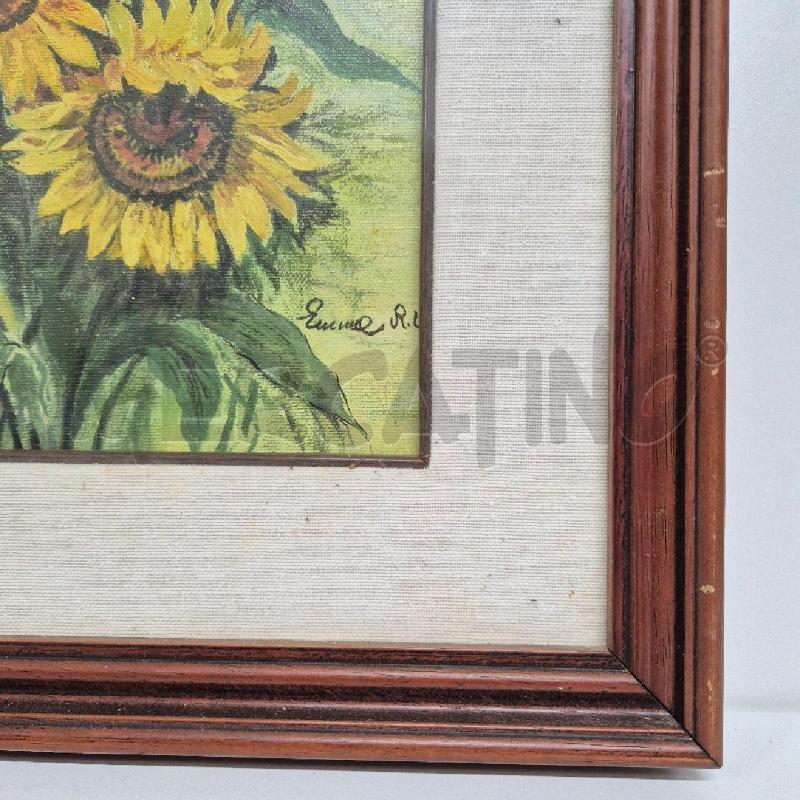 QUADRO OLIO SU TELA GIRASOLI | Mercatino dell'Usato Cervia 4