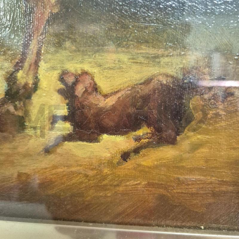 QUADRO OLIO SU TELA LONGHI CAVALLI | Mercatino dell'Usato Cervia 3