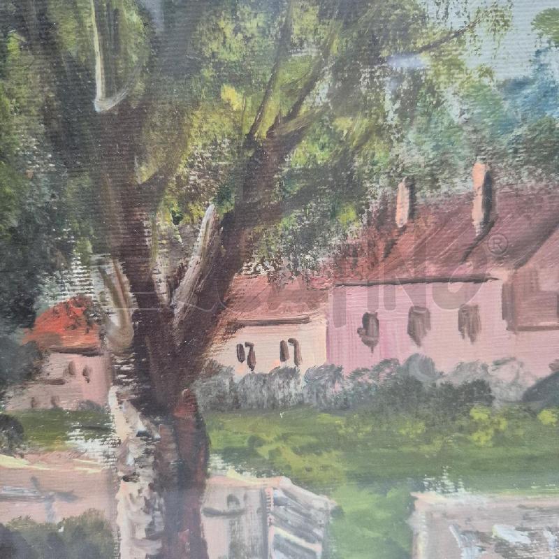 QUADRO OLIO SU TELA LUNGOLAGO | Mercatino dell'Usato Cervia 2