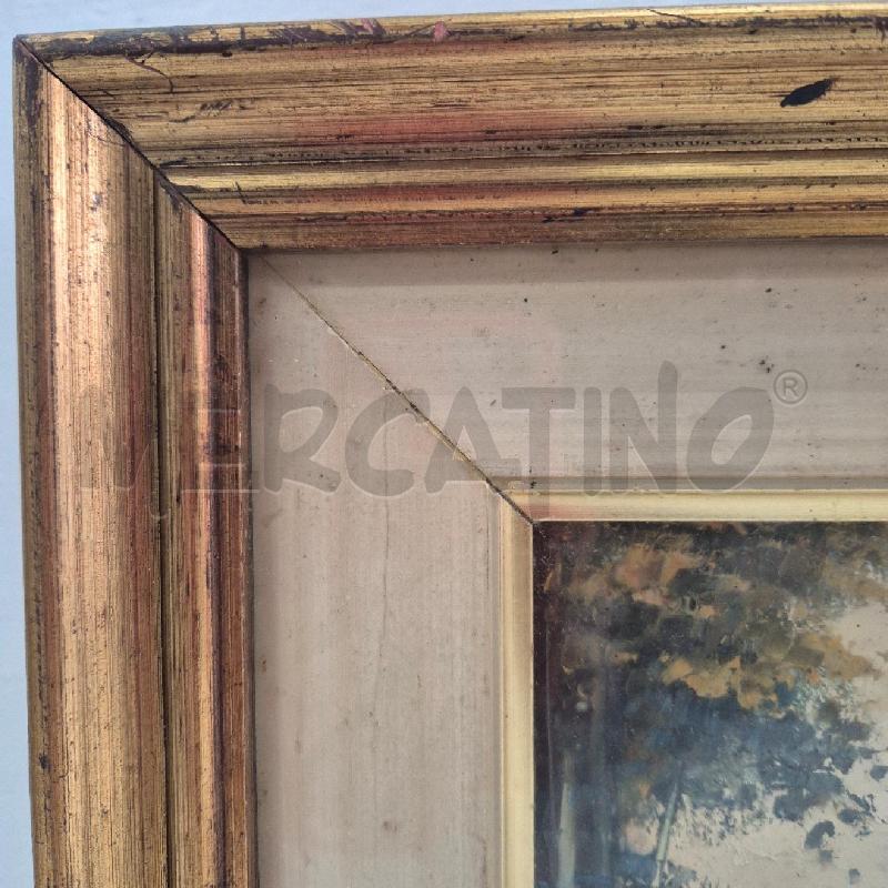 QUADRO OLIO SU TELA MELLE STRADA IN CITTÀ | Mercatino dell'Usato Cervia 3