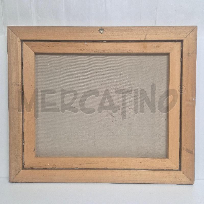 QUADRO OLIO SU TELA PAESAGGIO DI CAMPAGNA PAPAVERI | Mercatino dell'Usato Cervia 5