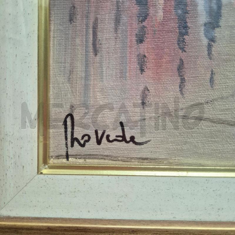 QUADRO OLIO SU TELA PIAZZA DI CITTÀ | Mercatino dell'Usato Cervia 4