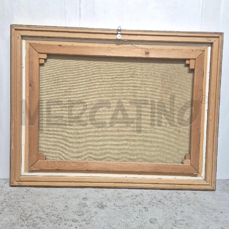 QUADRO OLIO SU TELA PIAZZA DI CITTÀ | Mercatino dell'Usato Cervia 5