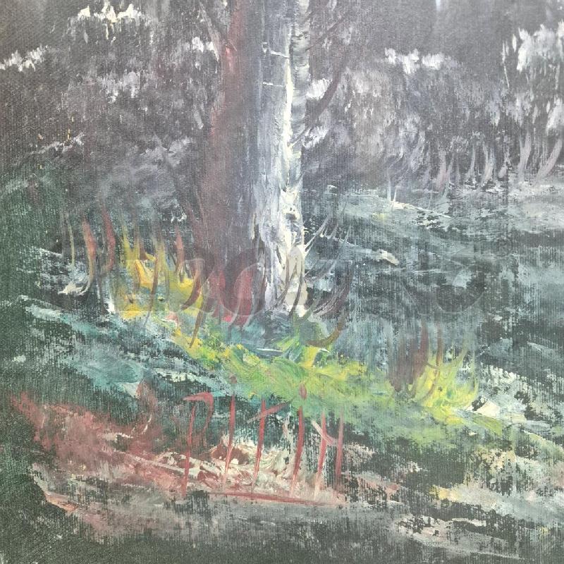QUADRO OLIO SU TELA PITIN CASE SU FIUME | Mercatino dell'Usato Cervia 4