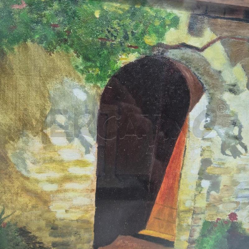 QUADRO OLIO SU TELA PORTA CASA BORGHETTO | Mercatino dell'Usato Cervia 2