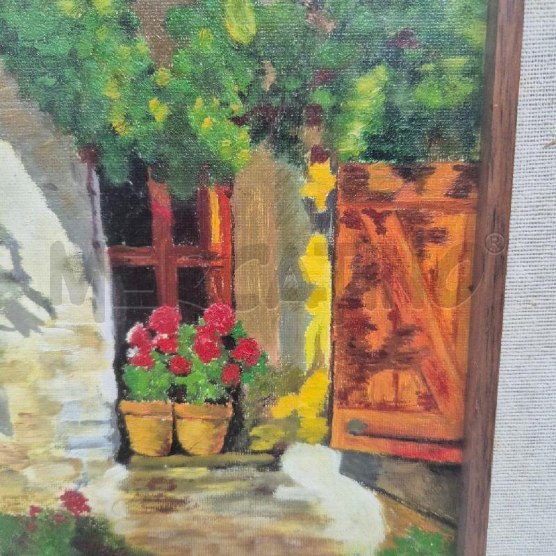 QUADRO OLIO SU TELA PORTA CASA BORGHETTO | Mercatino dell'Usato Cervia 3
