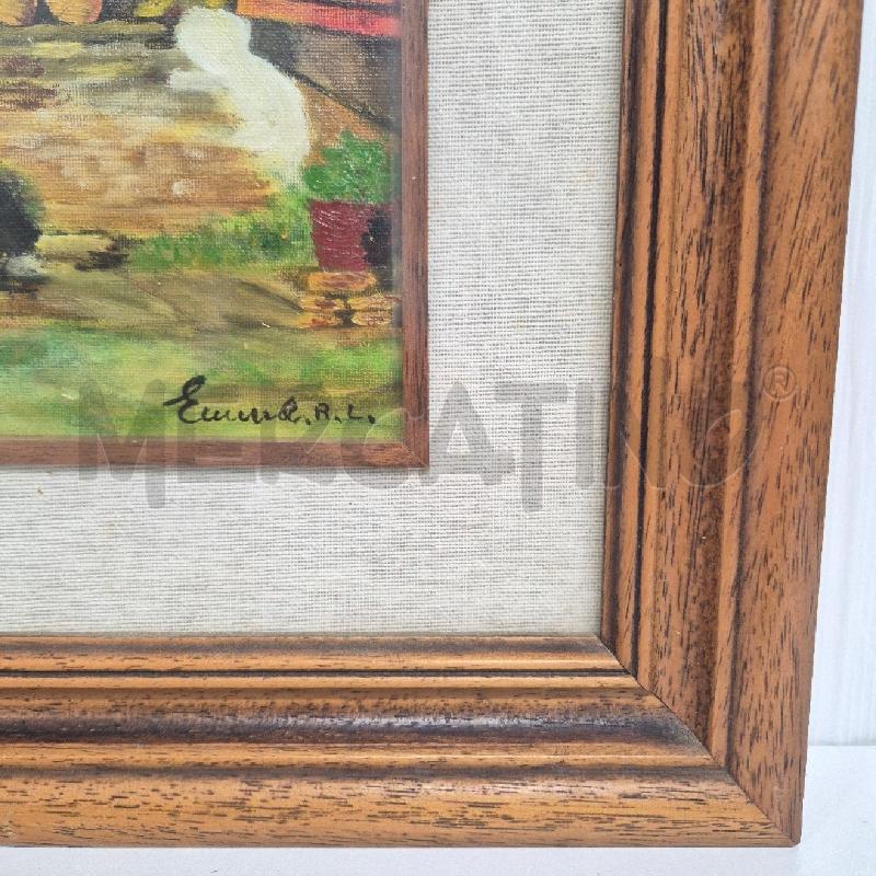 QUADRO OLIO SU TELA PORTA CASA BORGHETTO | Mercatino dell'Usato Cervia 4