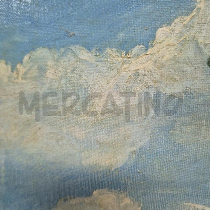 QUADRO OLIO SU TELA PRATERIA CON ALBERO | Mercatino dell'Usato Cervia 4