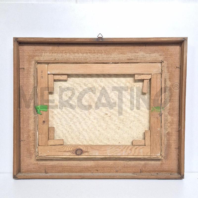 QUADRO OLIO SU TELA PRATERIA CON ALBERO | Mercatino dell'Usato Cervia 5