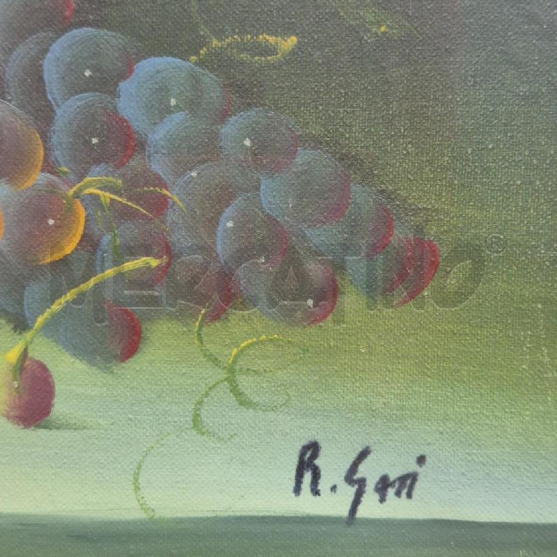 QUADRO OLIO SU TELA R.GATI VASO CON FRUTTA | Mercatino dell'Usato Cervia 3