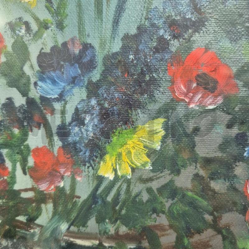 QUADRO OLIO SU TELA RIGHINI VASO FIORI | Mercatino dell'Usato Cervia 2