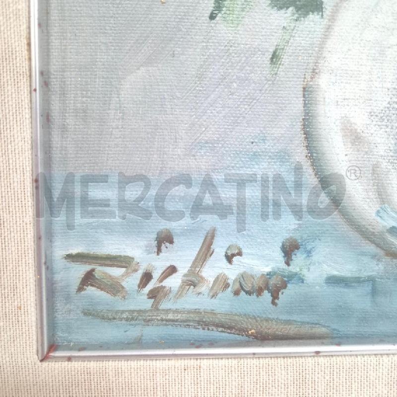 QUADRO OLIO SU TELA RIGHINI VASO FIORI | Mercatino dell'Usato Cervia 4