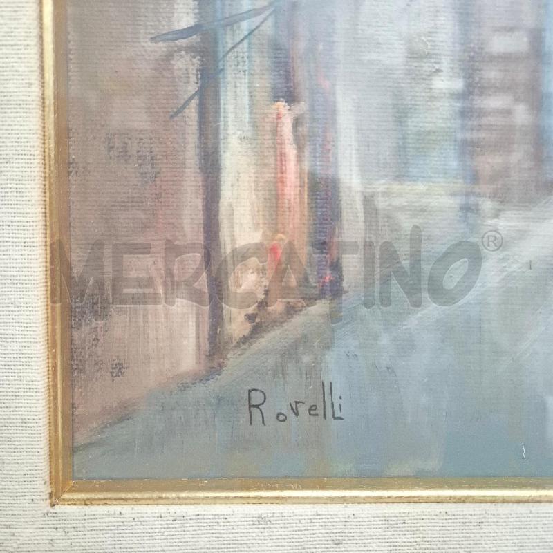 QUADRO OLIO SU TELA ROVELLI ARCO DI CITTÀ | Mercatino dell'Usato Cervia 3