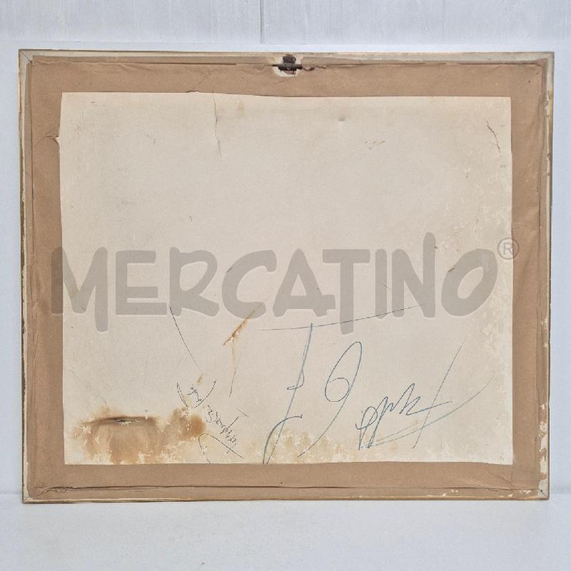 QUADRO OLIO SU TELA STRADA ALBERATA DI CITTÀ | Mercatino dell'Usato Cervia 5