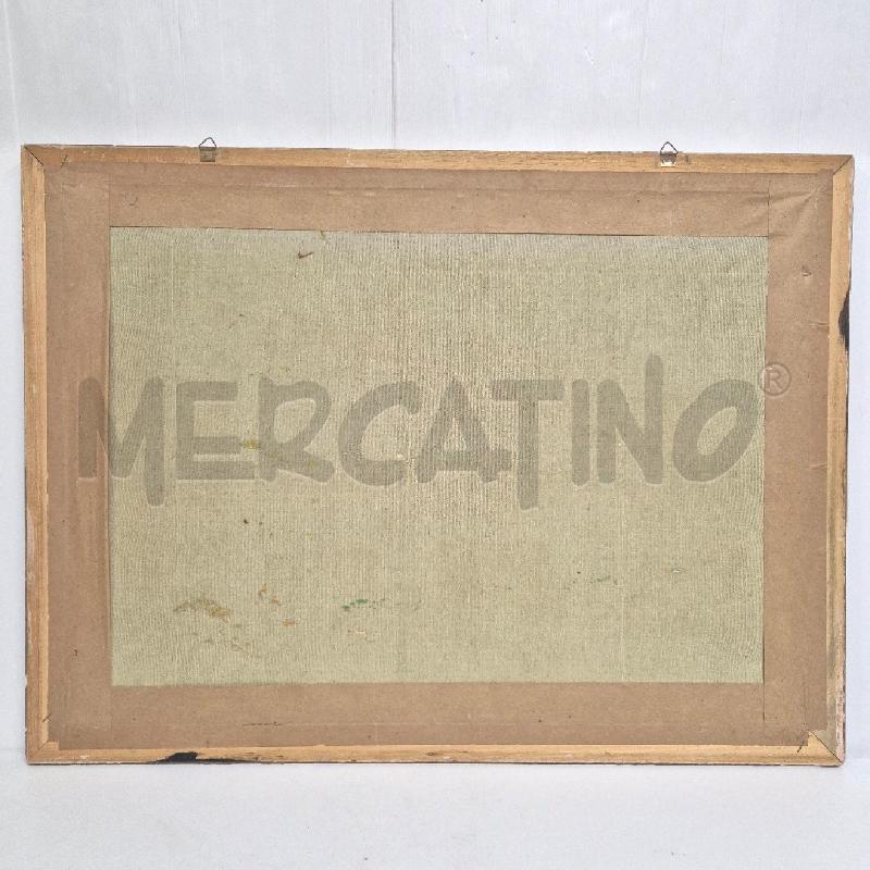QUADRO OLIO SU TELA STRADA LUNGOMARE E BORGHETTO | Mercatino dell'Usato Cervia 5