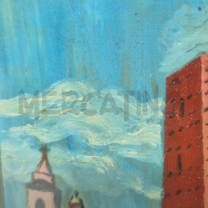 QUADRO OLIO SU TELA TORRI DI BOLOGN | Mercatino dell'Usato Cervia 3