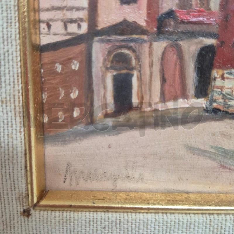 QUADRO OLIO SU TELA TORRI DI BOLOGN | Mercatino dell'Usato Cervia 4
