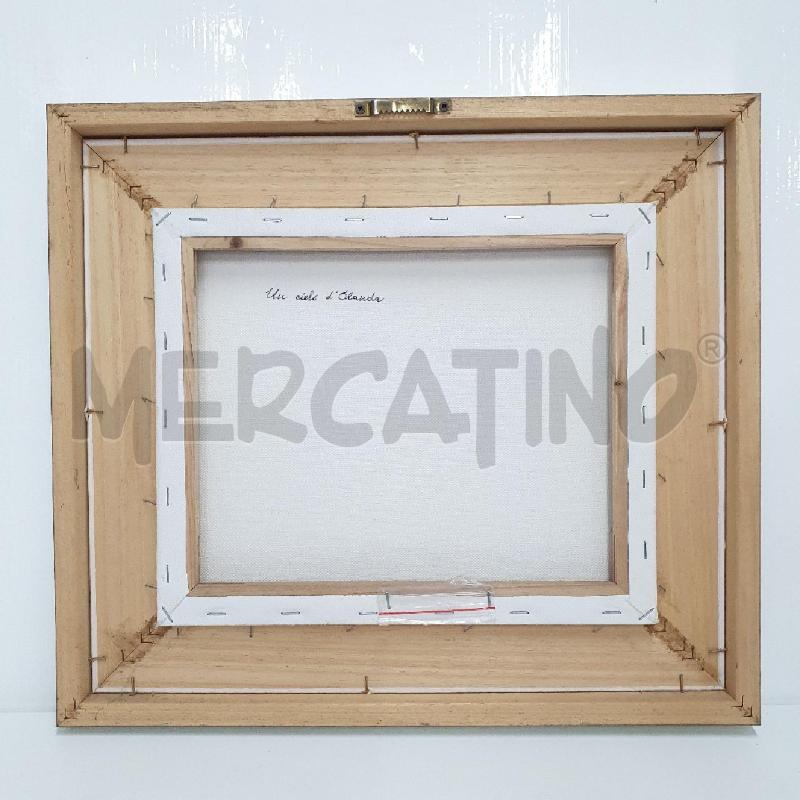 QUADRO OLIO SU TELA UN CIELO D'OLANDA  | Mercatino dell'Usato Cervia 5