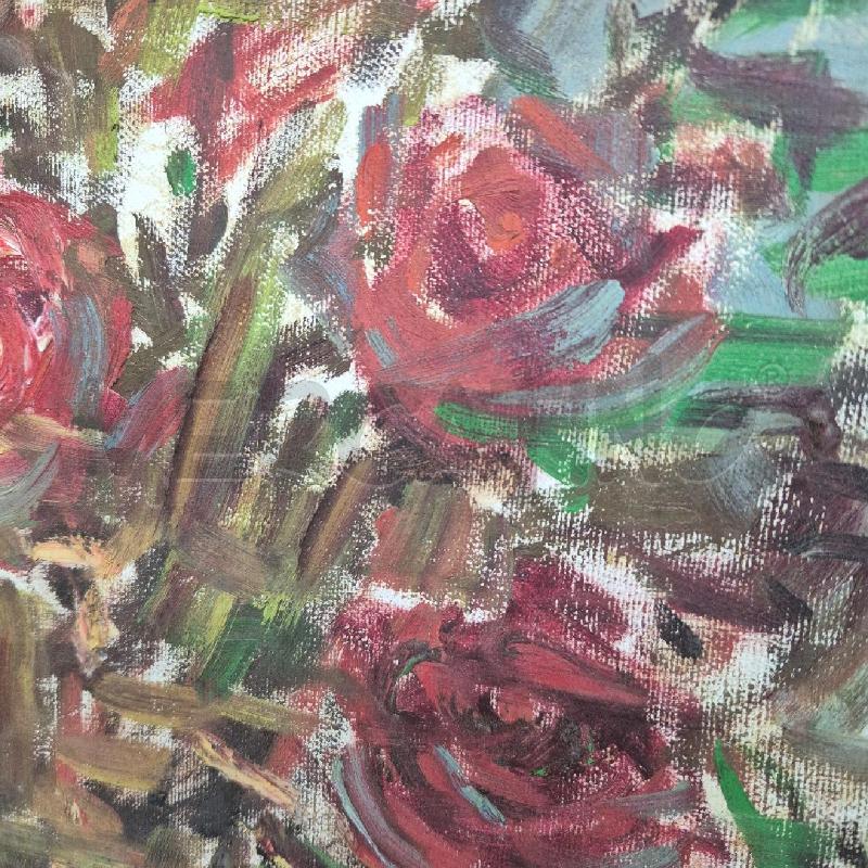 QUADRO OLIO SU TELA VASO FIORI | Mercatino dell'Usato Cervia 3