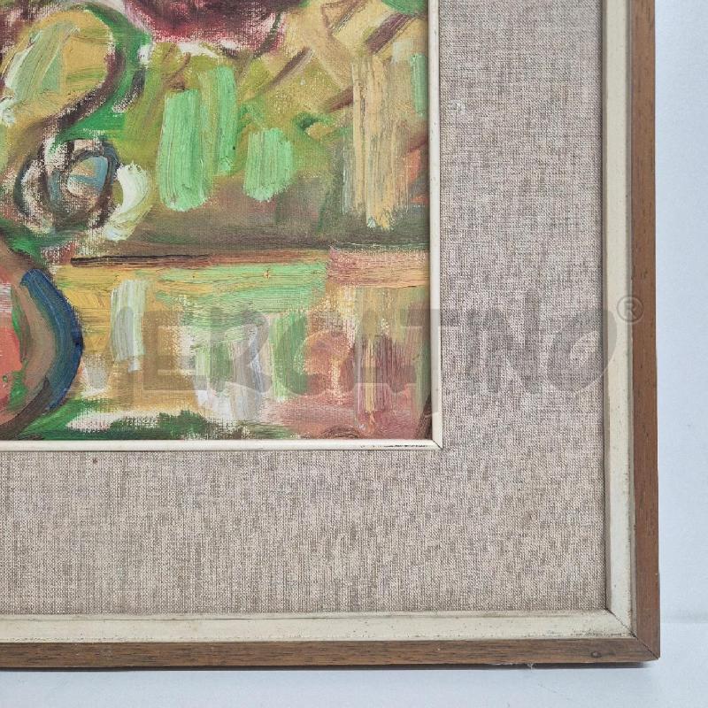 QUADRO OLIO SU TELA VASO FIORI | Mercatino dell'Usato Cervia 4