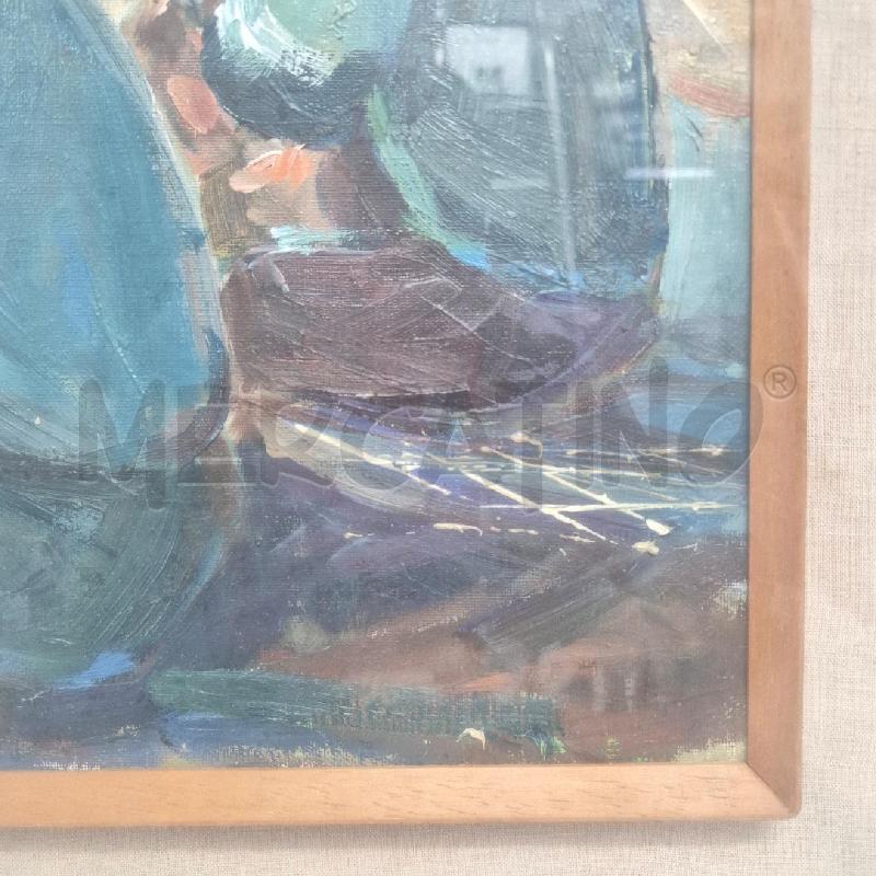 QUADRO OLIO SU TELA VITA IN CITTÀ  | Mercatino dell'Usato Cervia 3