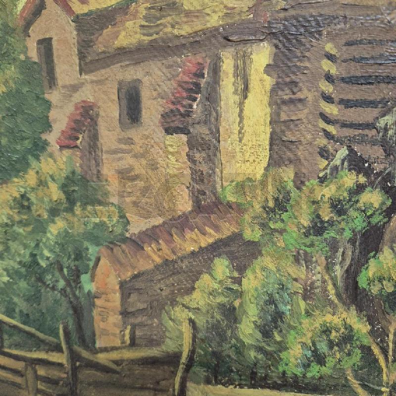QUADRO OLIO SU VECCHIA TELA IL MULINO DECHER RIPRODUZIONE  | Mercatino dell'Usato Cervia 2