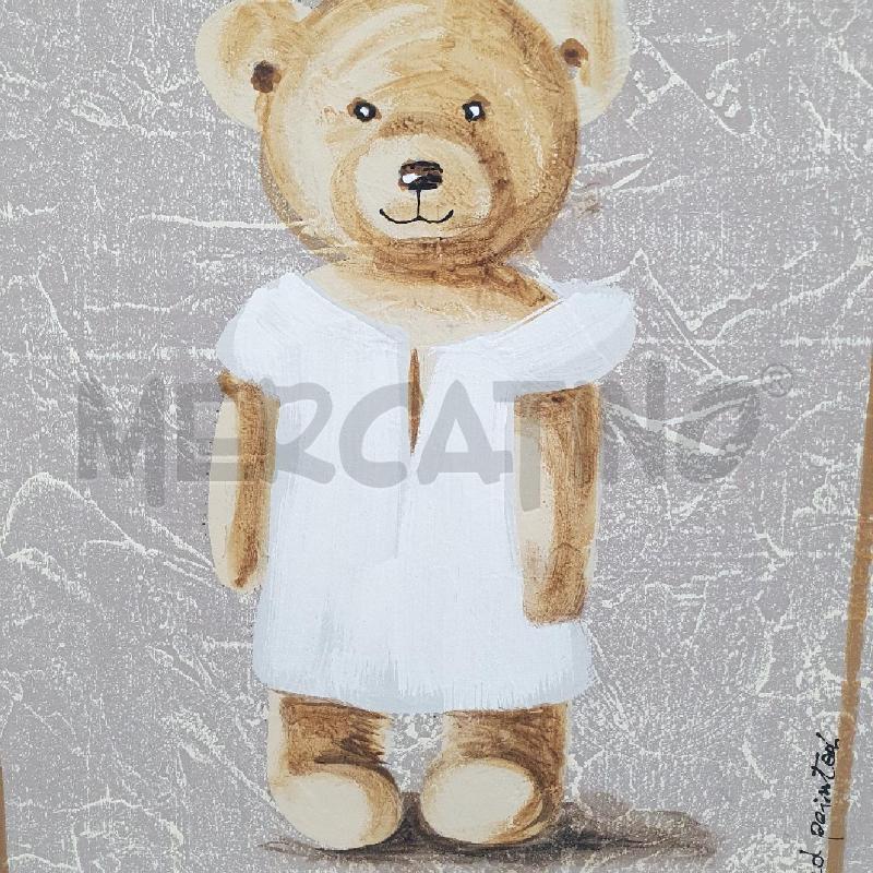 QUADRO ORSETTO ABITO BIANCO | Mercatino dell'Usato Cervia 2