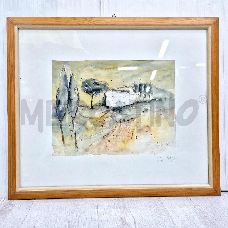 QUADRO PAESAGGIO ACQUERELLO | Mercatino dell'Usato Cervia 1