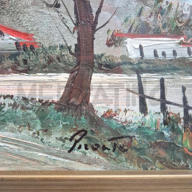 QUADRO PAESAGGIO LAGO+CASA | Mercatino dell'Usato Cervia 3
