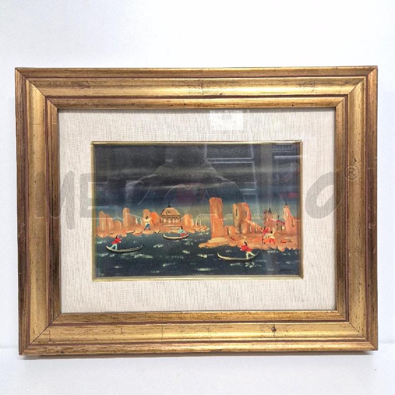 QUADRO PAESAGGIO VENEZIANO GIUSEPPE ZANNI | Mercatino dell'Usato Cervia 1