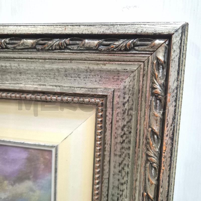 QUADRO PINI CON ACQUA CORNICE ARGENTATA | Mercatino dell'Usato Cervia 4