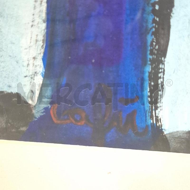 QUADRO RETTANGOLARE PERSONA DI SPALLE BLU AZZURRO | Mercatino dell'Usato Cervia 3