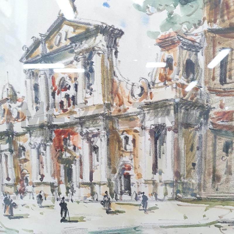 QUADRO SERGIO MANFREDI CATTEDRALE CARPI ACQUERTELLO | Mercatino dell'Usato Cervia 2