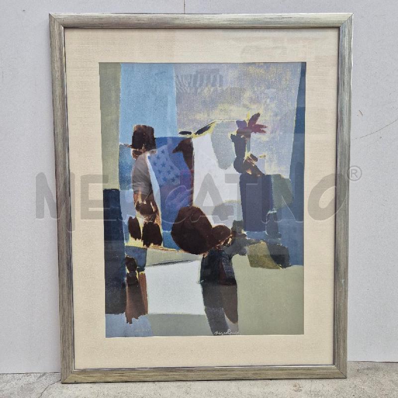 QUADRO SERGIO ROMITI SERIGRAFIA SU RAME  | Mercatino dell'Usato Cervia 1