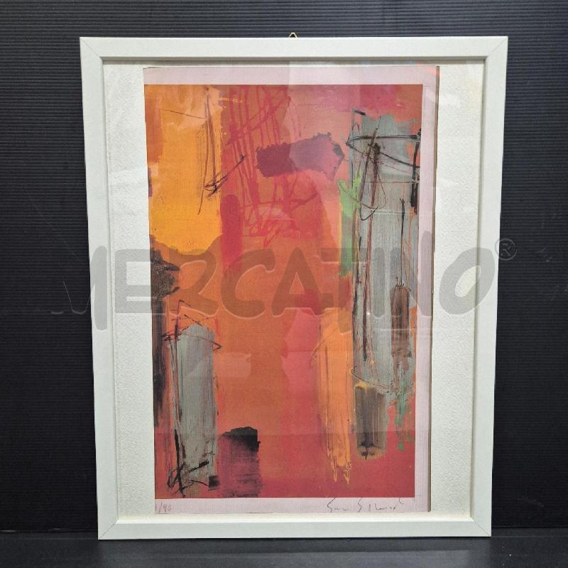 QUADRO SERIGRAFIA ASTRATTO ESPOSITO | Mercatino dell'Usato Cervia 1