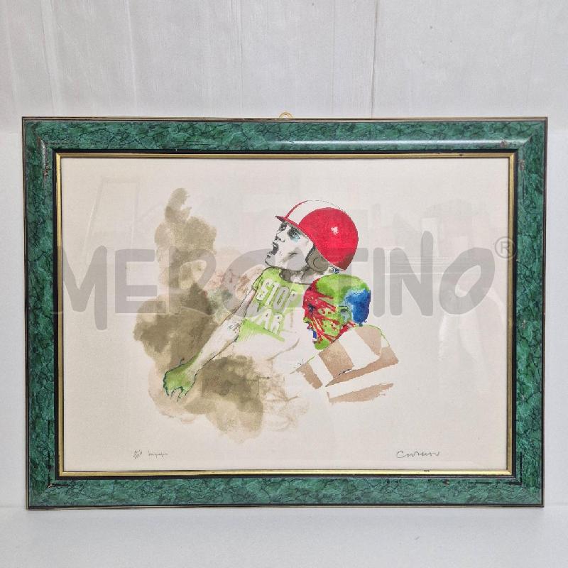 QUADRO SERIGRAFIA NUMERATA BRUNO CARUSO | Mercatino dell'Usato Cervia 1