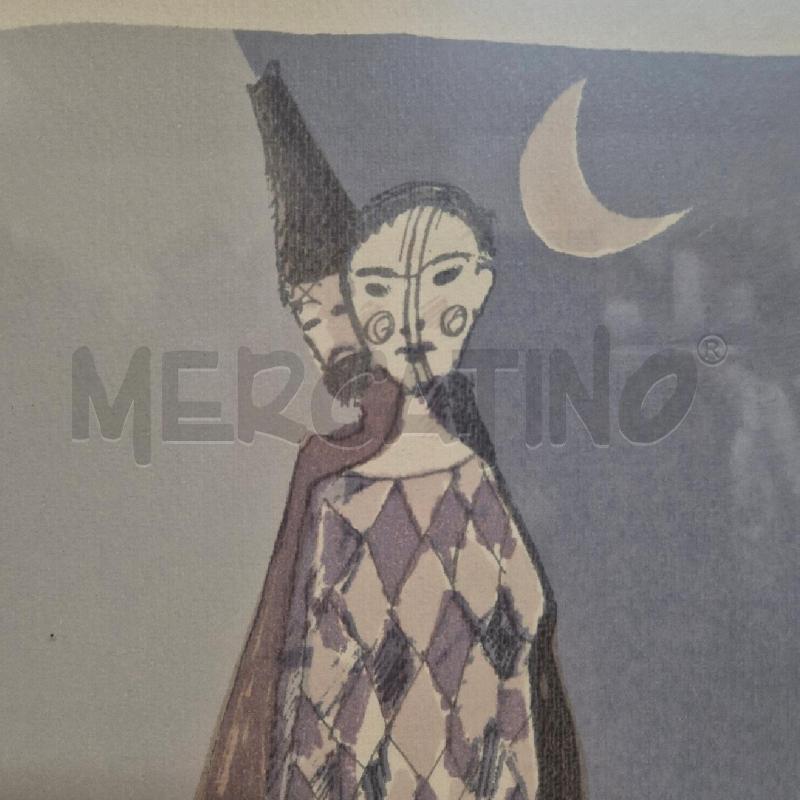 QUADRO SERIGRAFIA NUMERATA SILVER PLACHESI COPPIA SOTTO LA LUNA | Mercatino dell'Usato Cervia 2