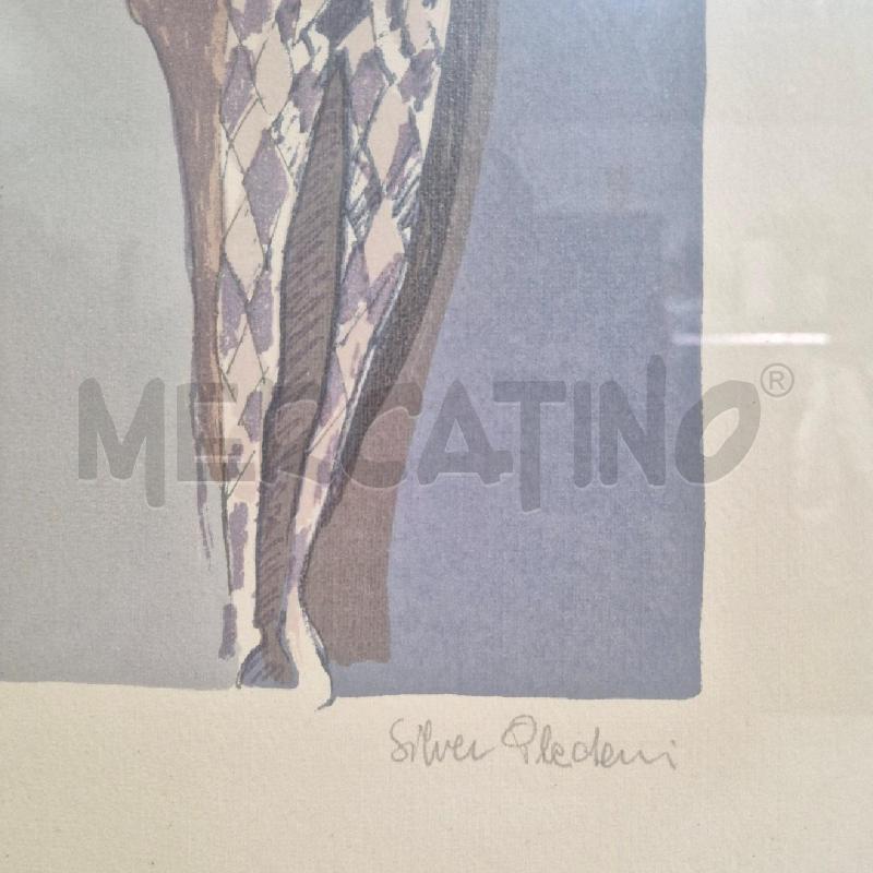 QUADRO SERIGRAFIA NUMERATA SILVER PLACHESI COPPIA SOTTO LA LUNA | Mercatino dell'Usato Cervia 4