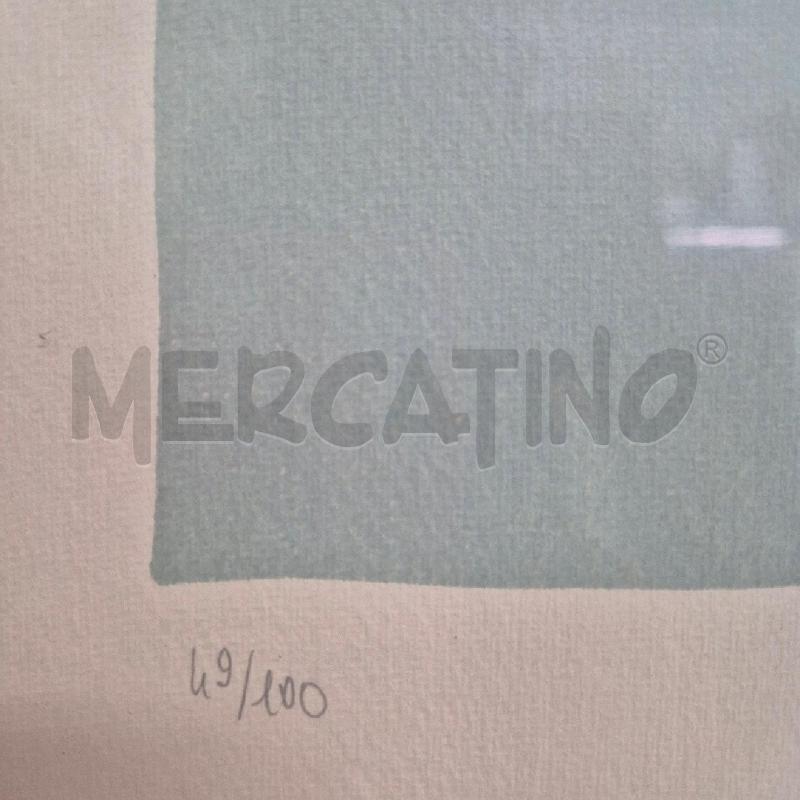 QUADRO SERIGRAFIA NUMERATA SILVER PLACHESI UOMO SOTTO LA LUNA | Mercatino dell'Usato Cervia 3