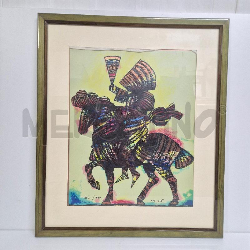 QUADRO SERIGRAFIA SU LASTRA DI RAME LUCIANO DE VITA | Mercatino dell'Usato Cervia 1
