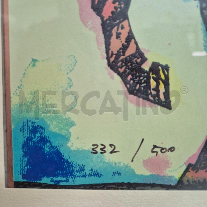 QUADRO SERIGRAFIA SU LASTRA DI RAME LUCIANO DE VITA | Mercatino dell'Usato Cervia 4