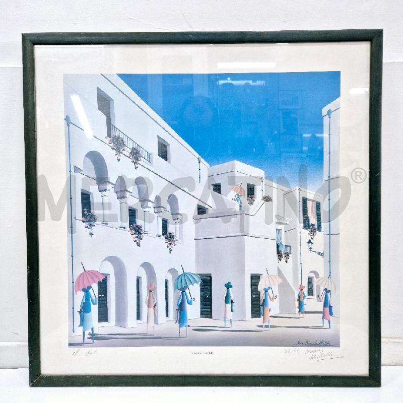 QUADRO STAMPA ORIGINALE FIRMATA C. NARDULLI | Mercatino dell'Usato Cervia 1