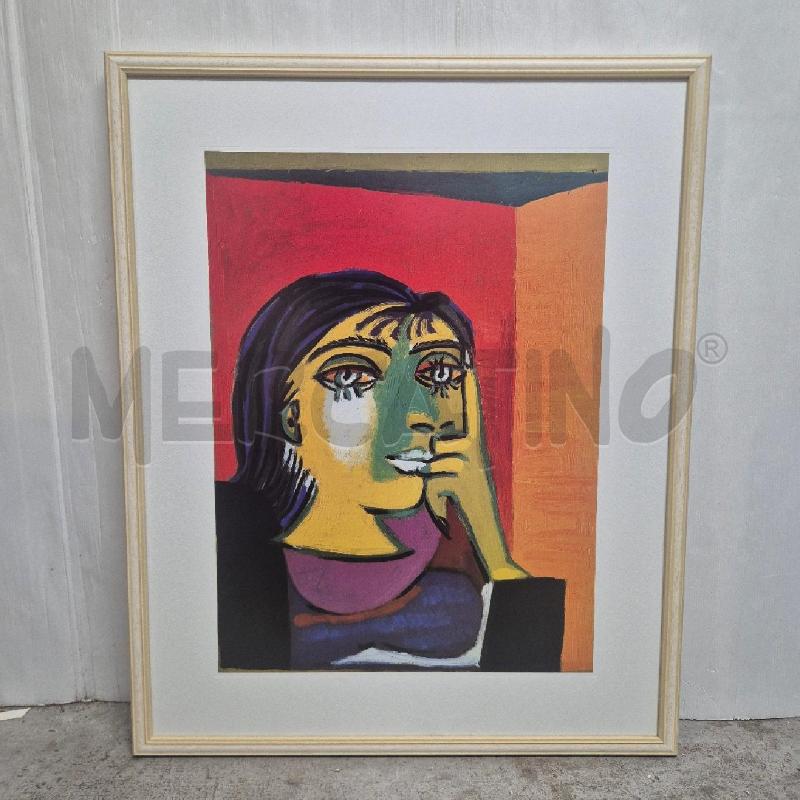 QUADRO STAMPA PICASSO ROSSO GIALLO | Mercatino dell'Usato Cervia 1