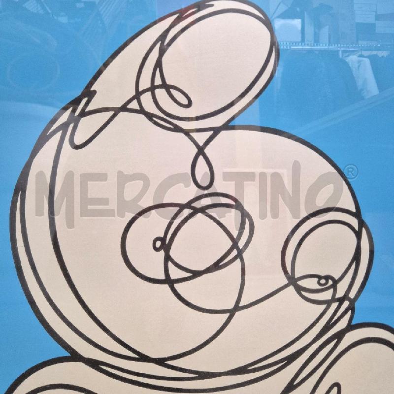 QUADRO STAMPA SERIGRAFATA MADONNA CON BAMBINO SFONDO AZZURRO | Mercatino dell'Usato Cervia 2