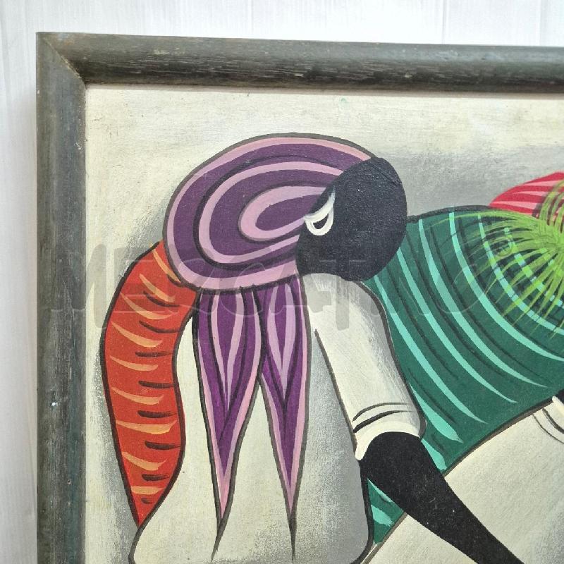 QUADRO STAMPA SU TELA ASTRATTO PERSONAGGI FRUTTA | Mercatino dell'Usato Cervia 2