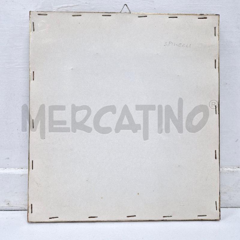 QUADRO VASO FIORI SFONDO AZZURRO | Mercatino dell'Usato Cervia 5