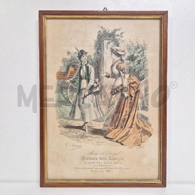 QUADRO VINTAGE  GIORNALE DELLE FAMIGLIE | Mercatino dell'Usato Cervia 1