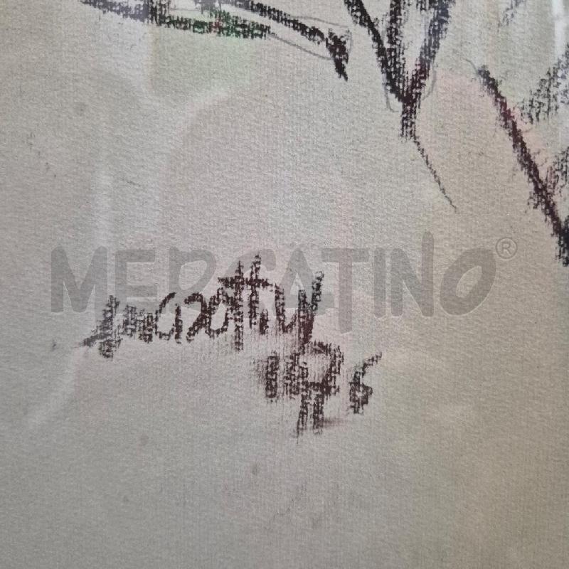 QUADRO WALTER MASOTTI MATITA BAMBINA CON CANE | Mercatino dell'Usato Cervia 3